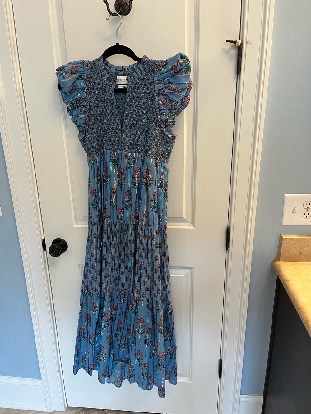 Saylor metallic maxi dress